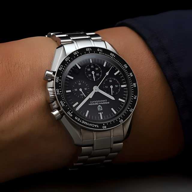 Men's Silver Steel Watch
