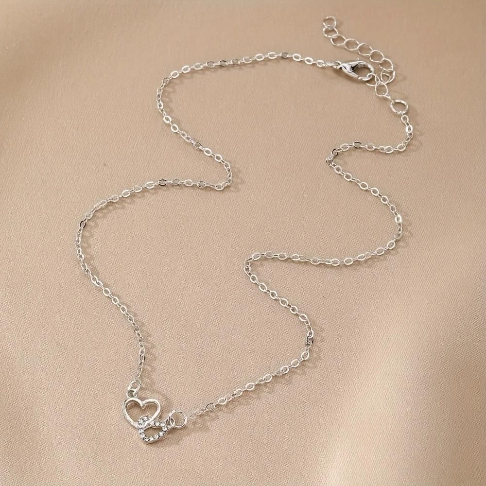 Dual Heart Pendant Necklace