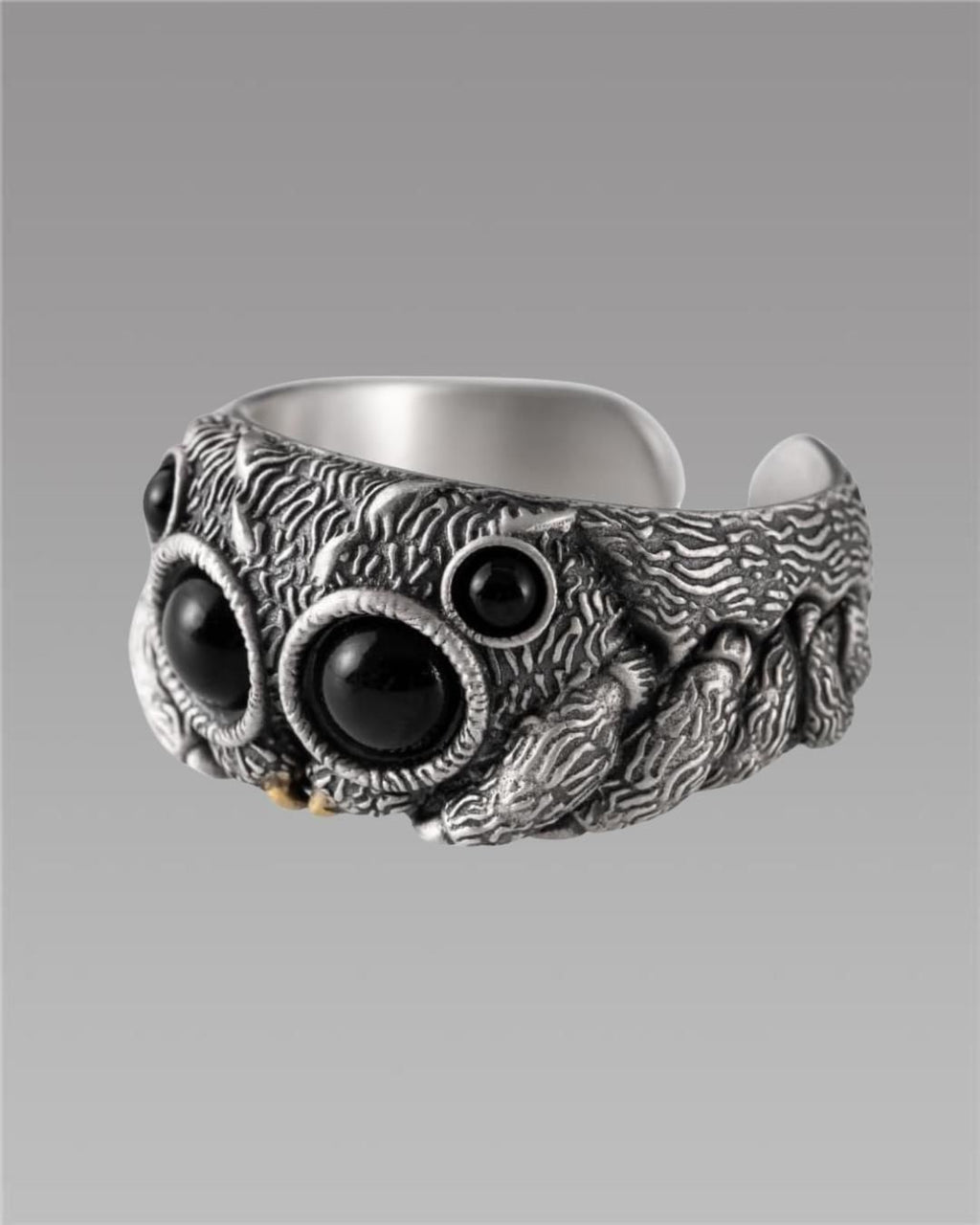 Silver Jumping Spider Ring