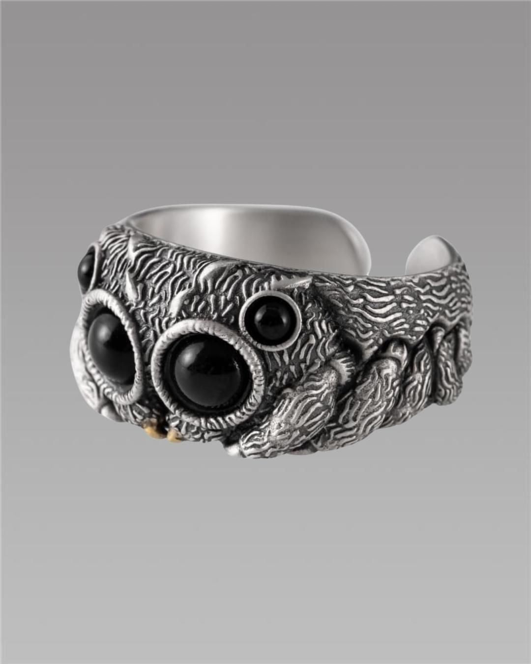 Silver Jumping Spider Ring