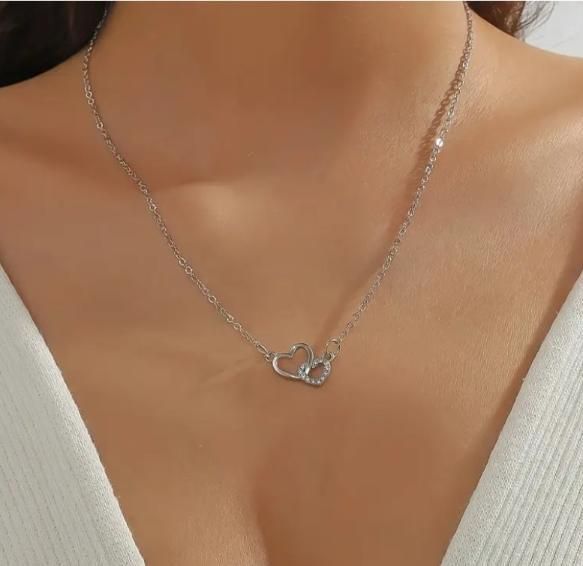 Dual Heart Pendant Necklace