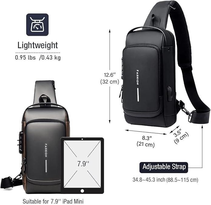 Men's Leather Sling Bag