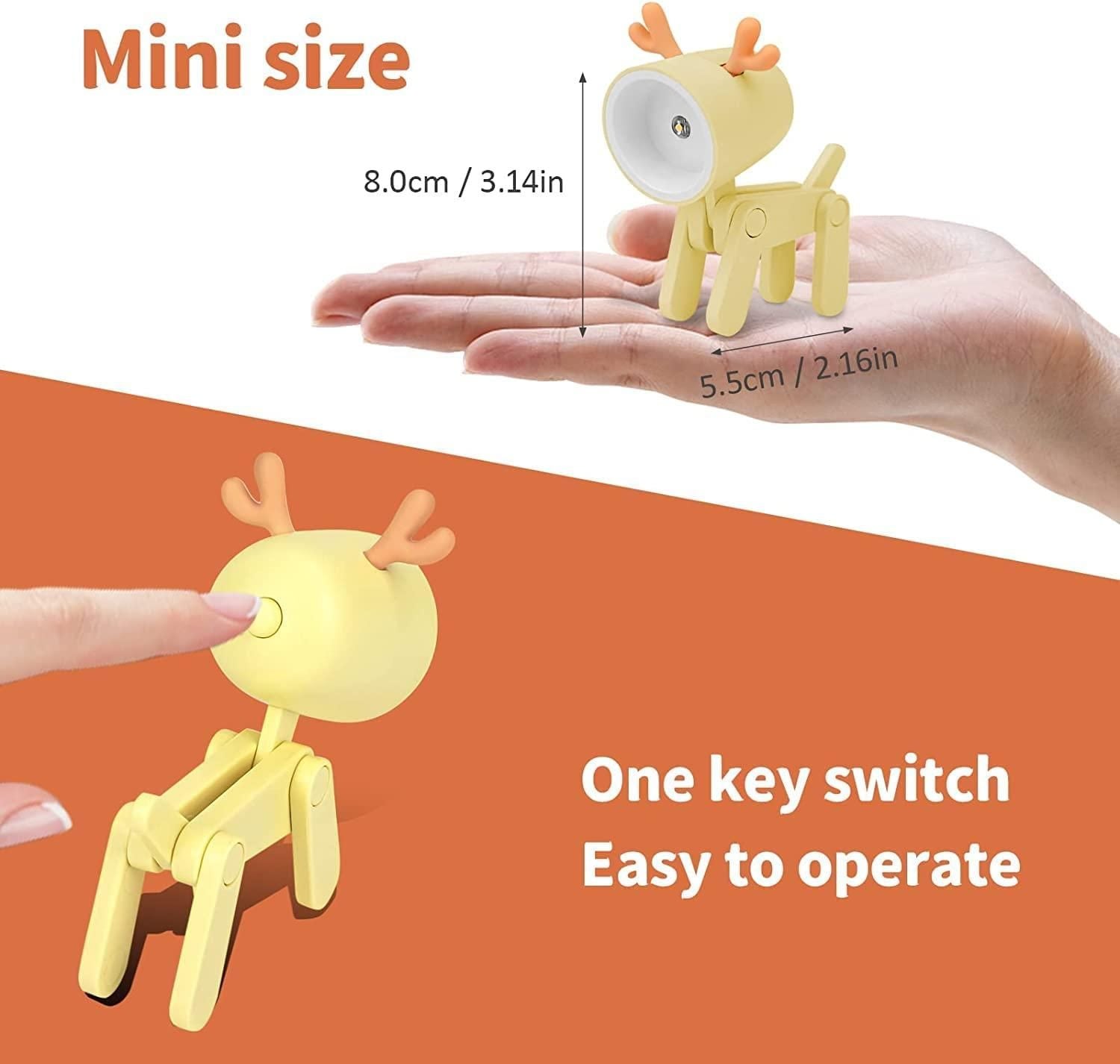 Mini LED Deer Desk Lamp