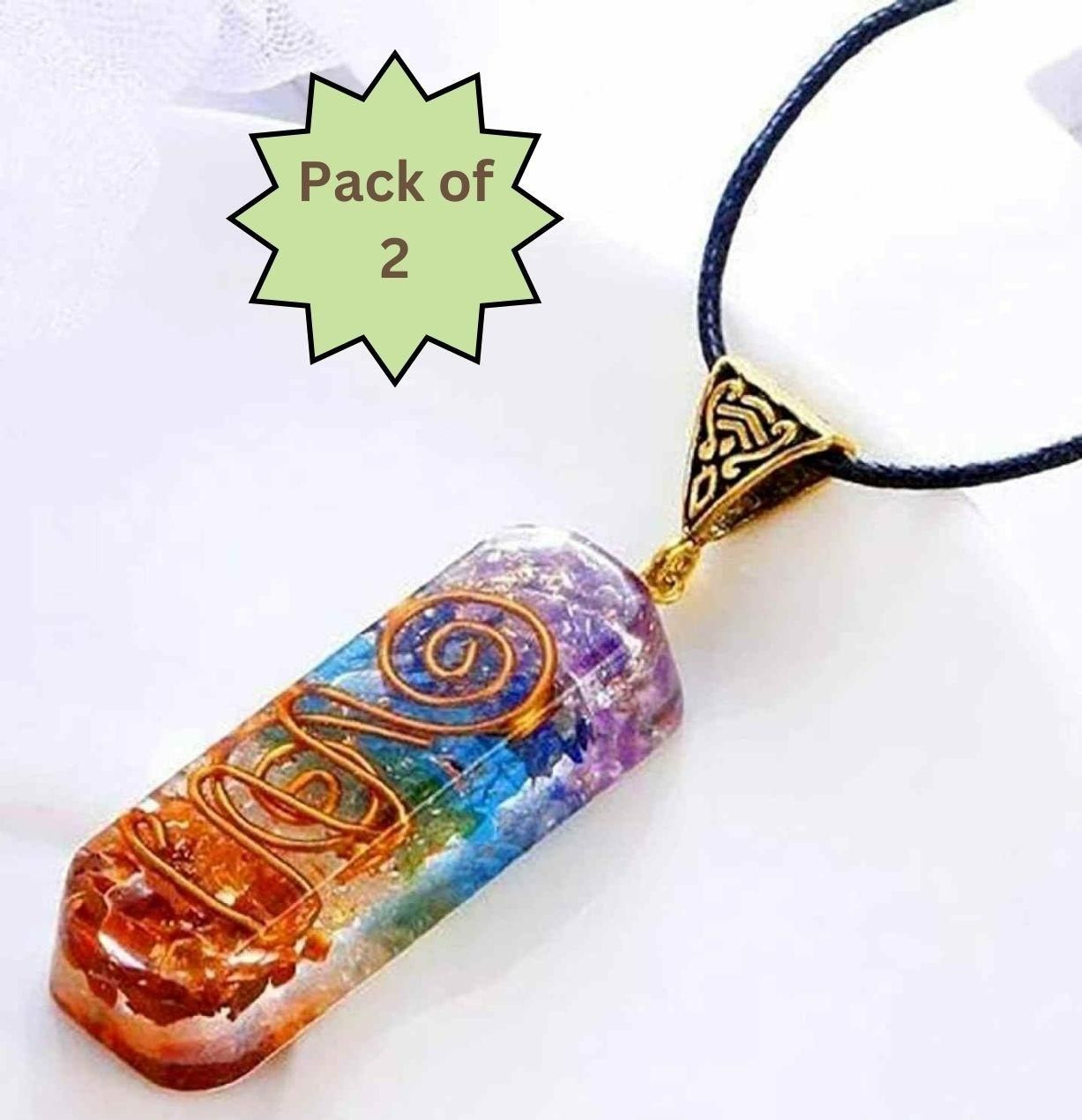 Titanium Quartz Pendant Set