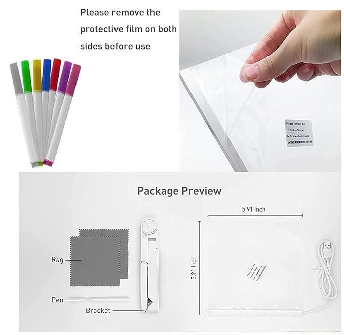 3D LED Writing Pad Lamp