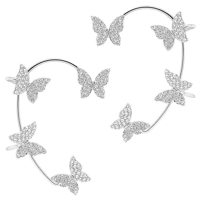 Butterfly Ear Crawler Earrings