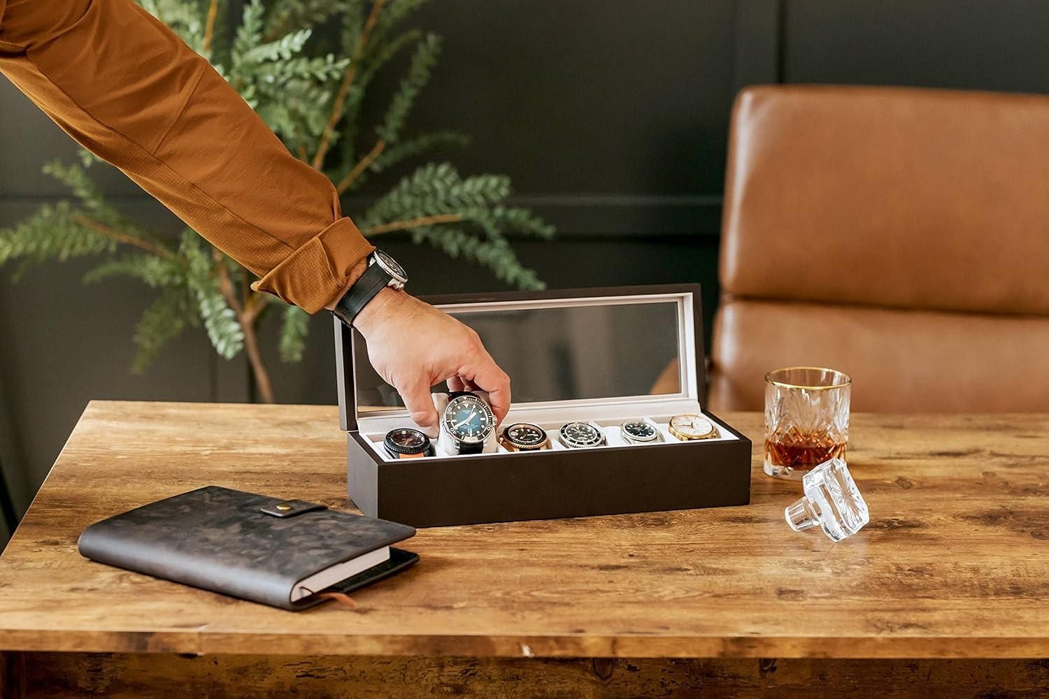 Wood Watch Box Organizer