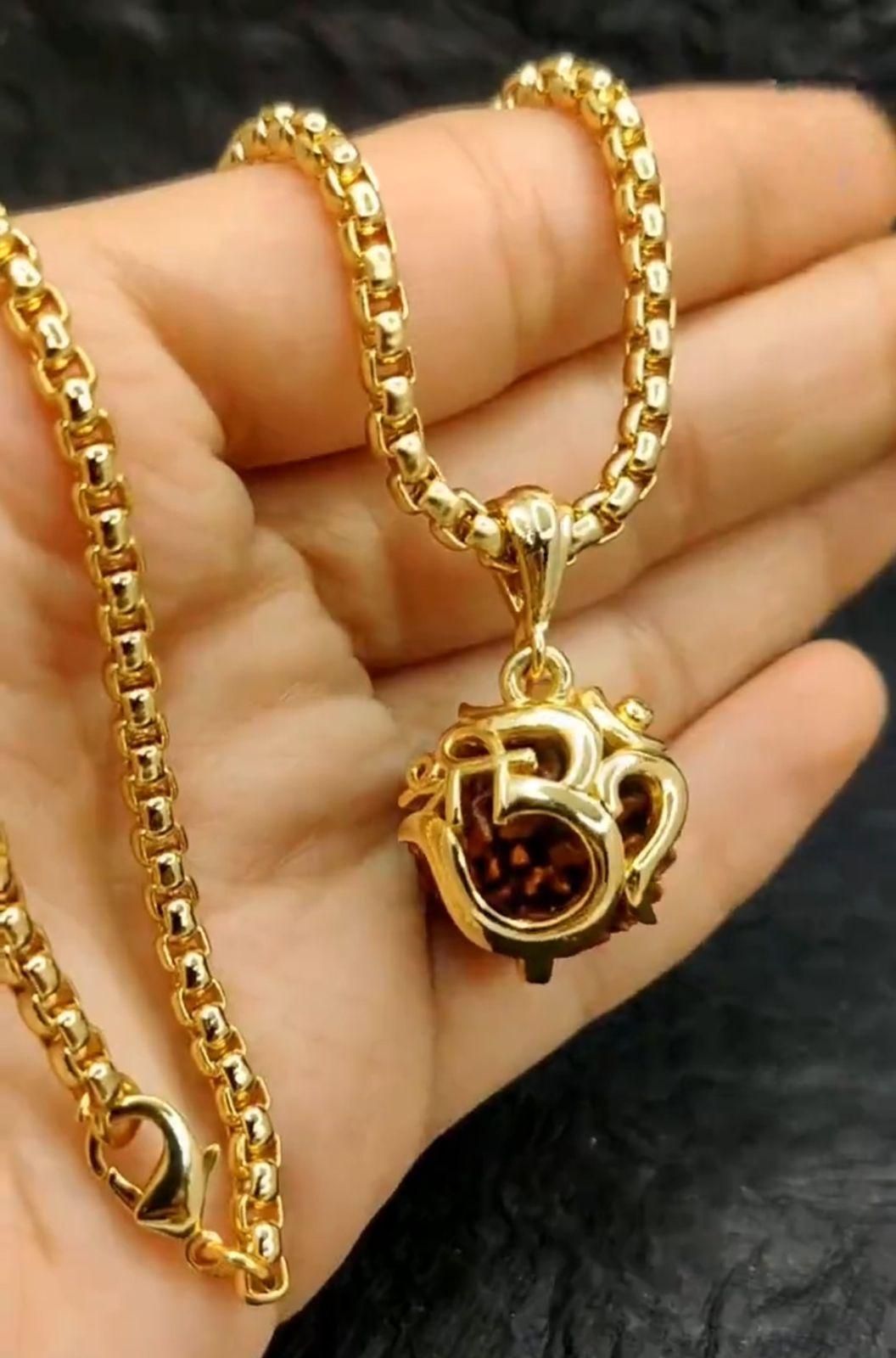 Om Rudraksha Pendant Set