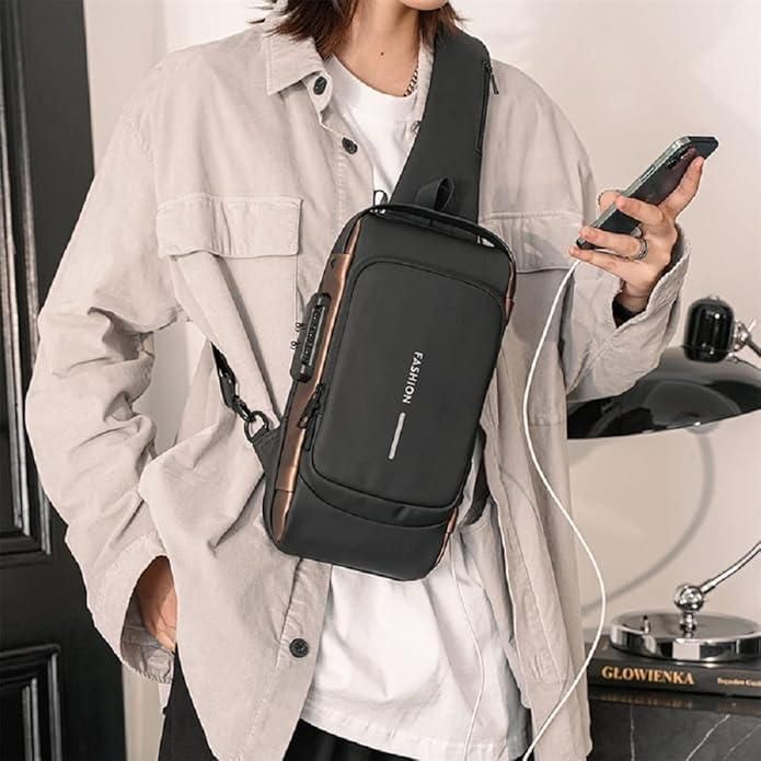 Men's Leather Sling Bag