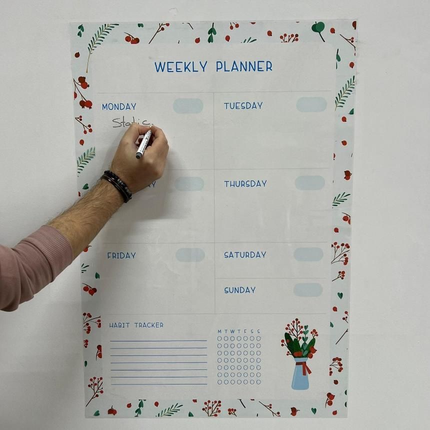 Weekly Planner Sheet Organizer