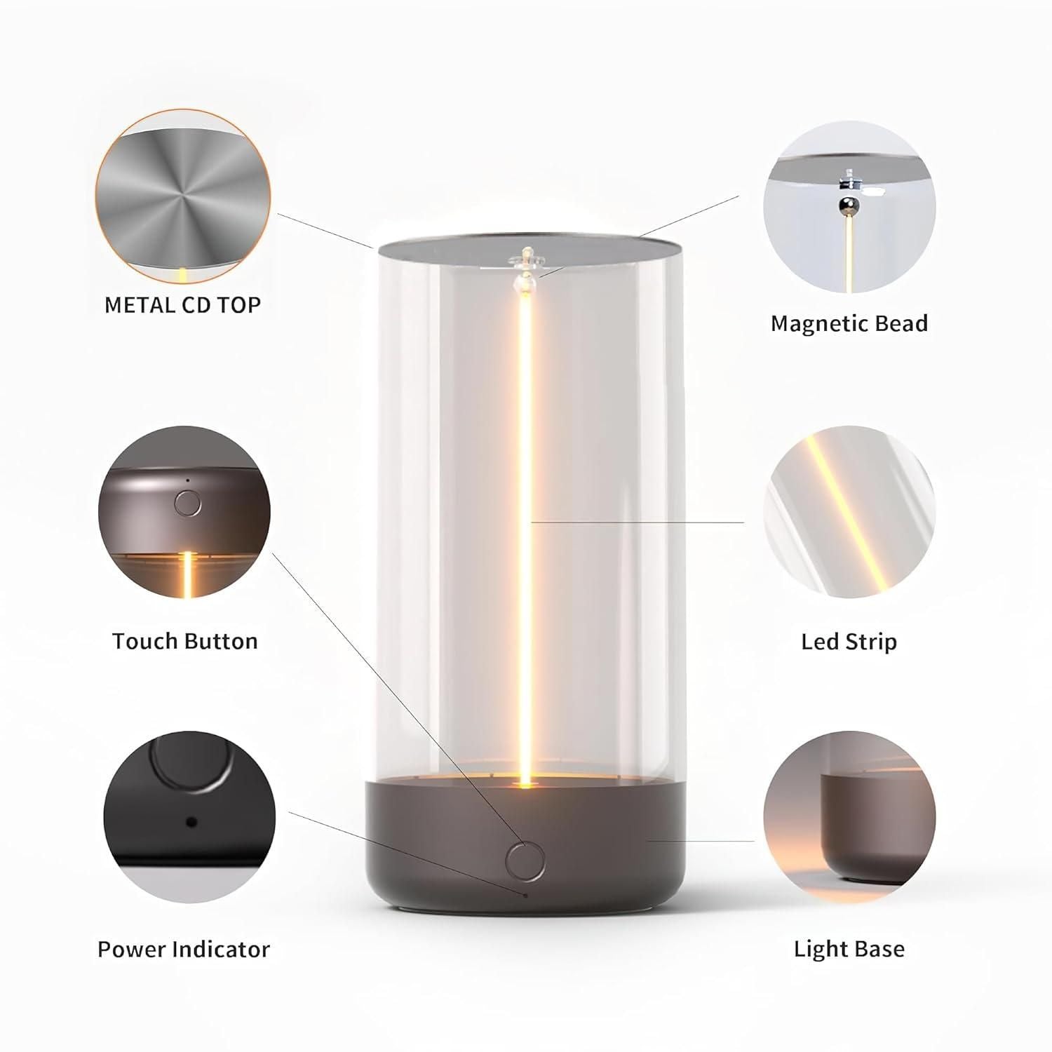 Multicolor Magnetic Desk Lamp