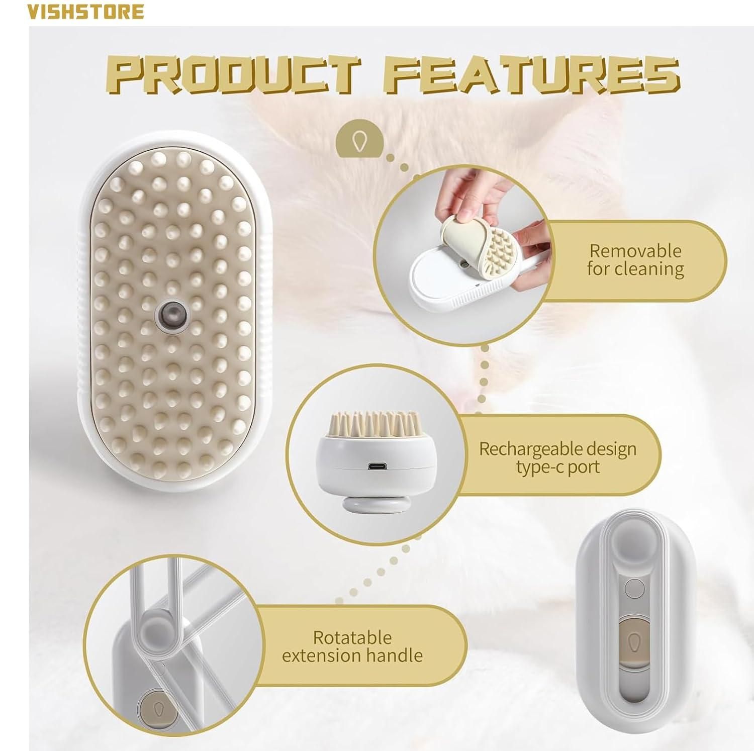 Pet Steam Brush
