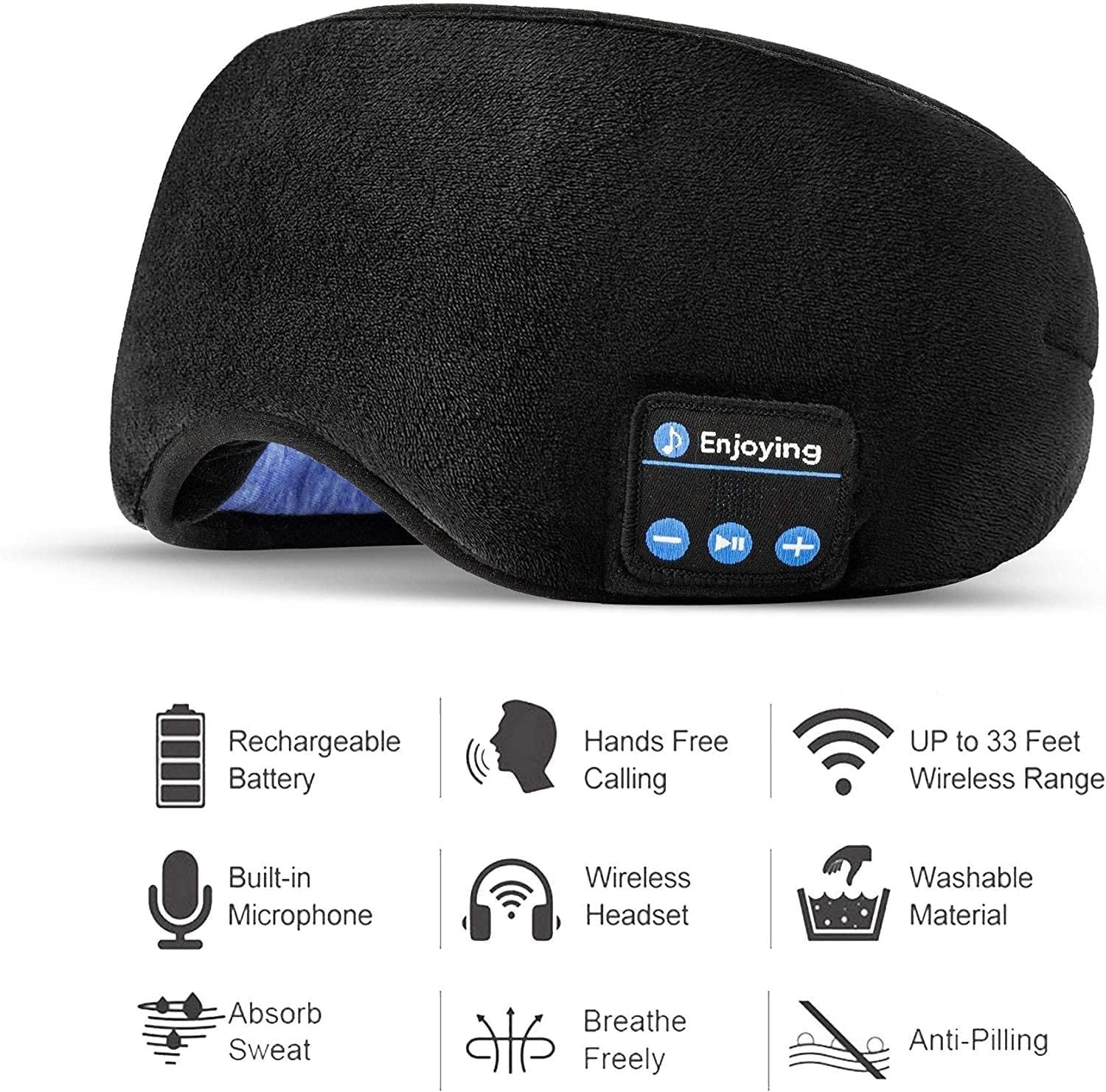 Bluetooth Eye Mask with Music