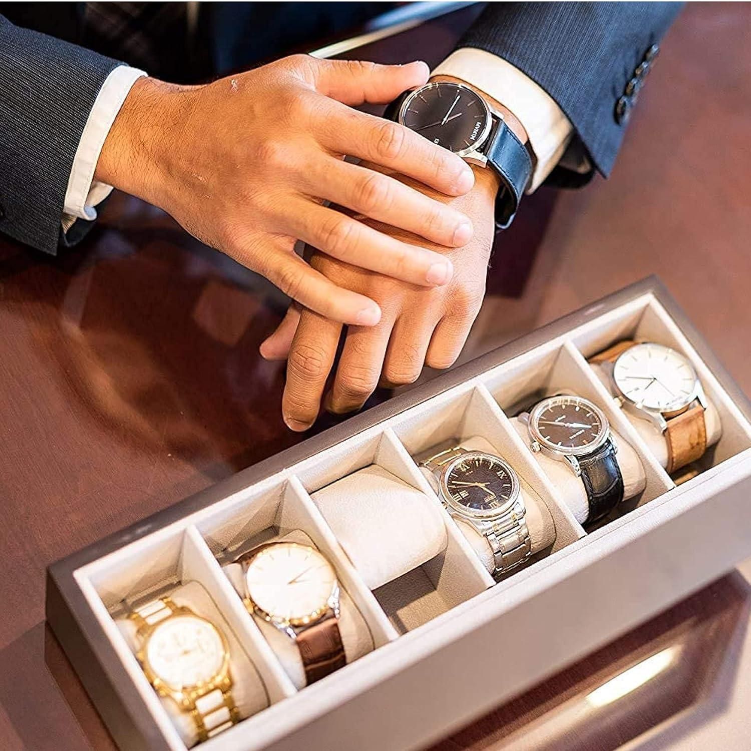 Wood Watch Box Organizer