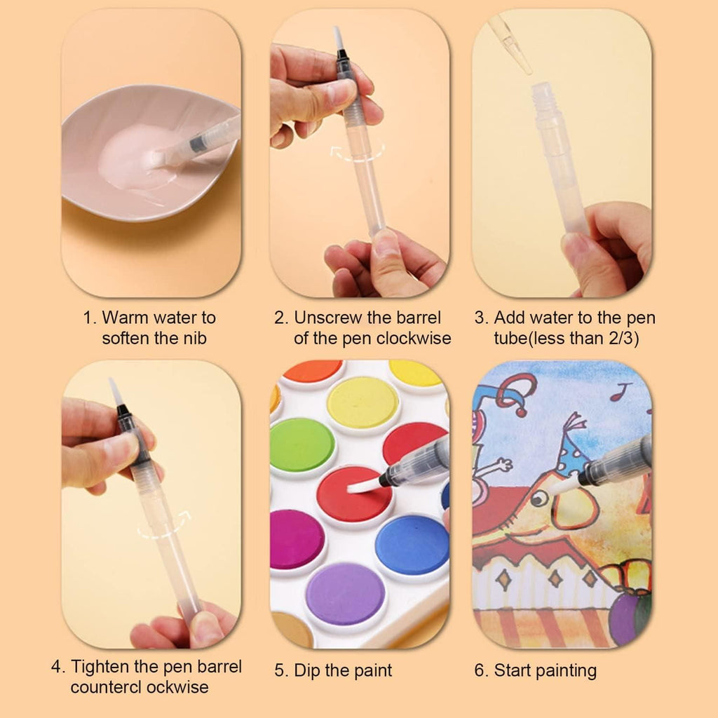 Watercolor Tank Brush Set
