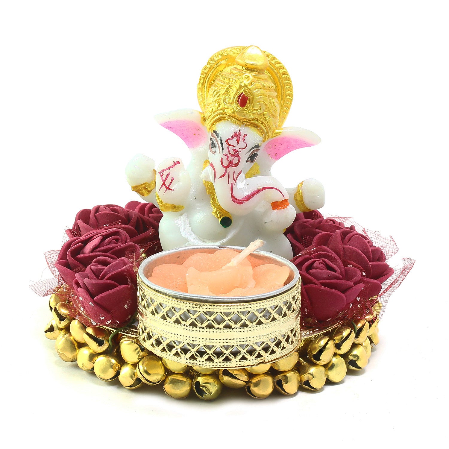 Ganesha Idol with Tea Light