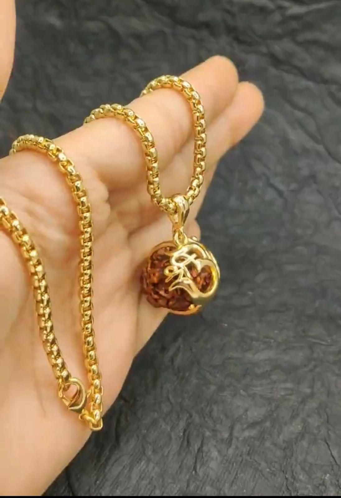 Om Rudraksha Pendant Set