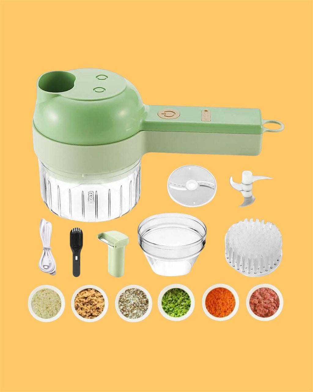 Portable 4-in-1 Food Chopper
