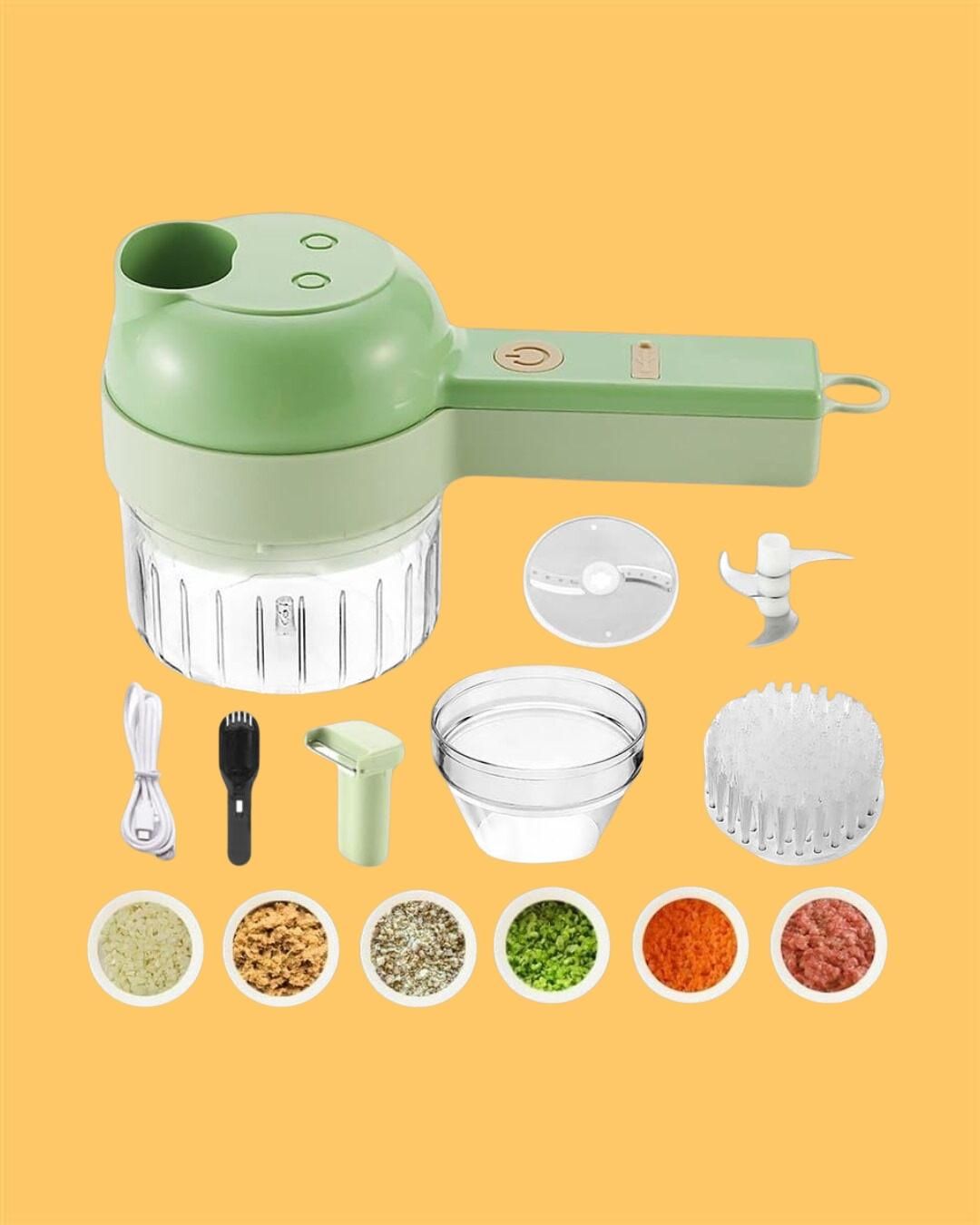 Portable 4-in-1 Food Chopper