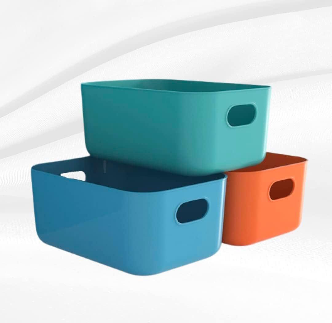 3-Piece Plastic Storage Baskets