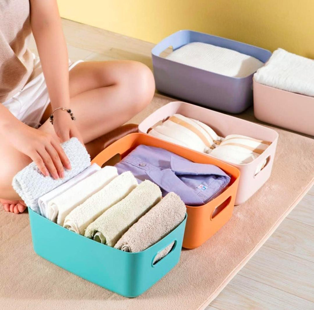 3-Piece Plastic Storage Baskets