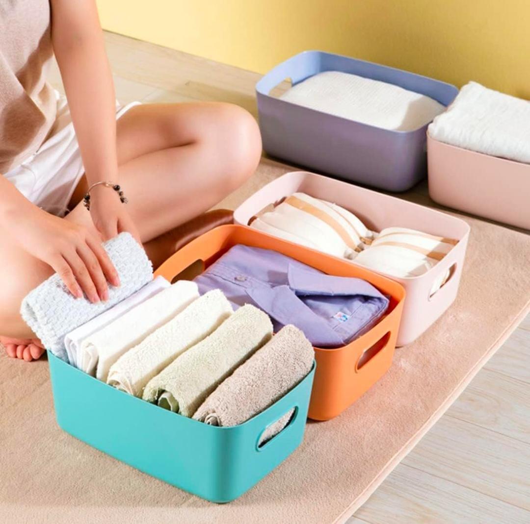 3-Piece Plastic Storage Baskets