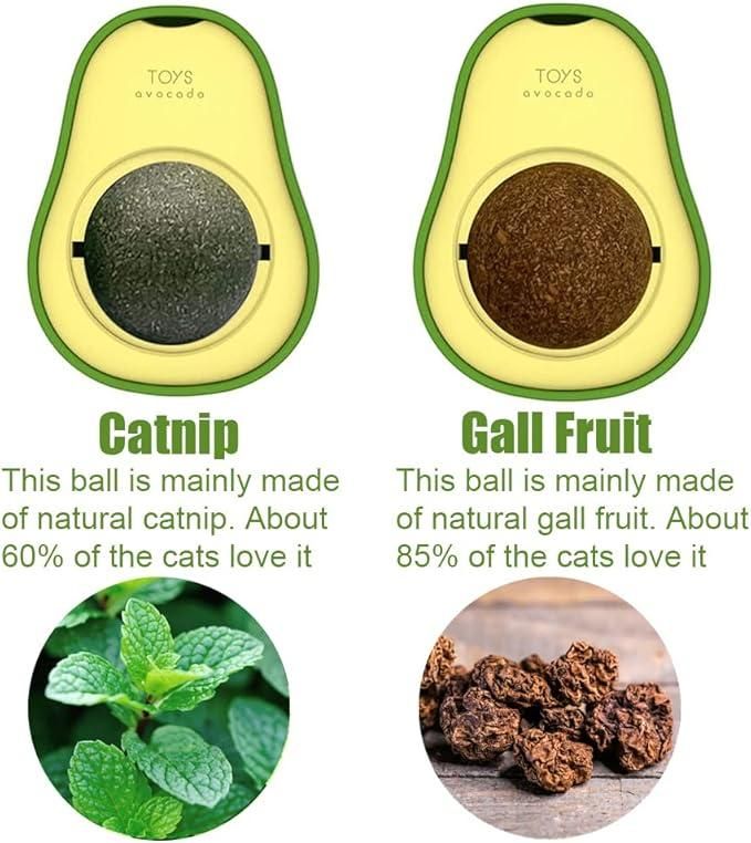 Catnip Avocado Ball Toy