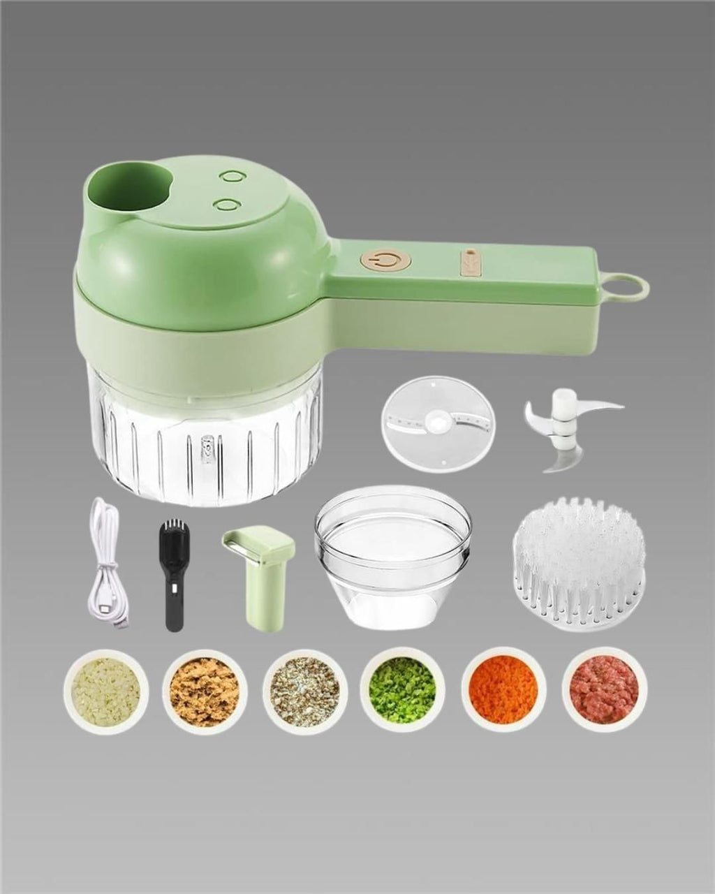 Portable 4-in-1 Food Chopper
