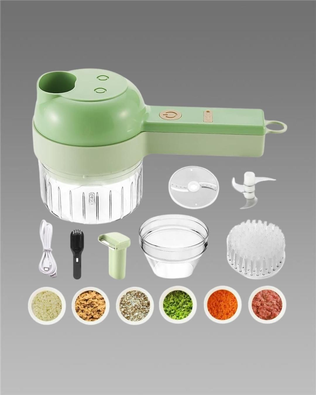 Portable 4-in-1 Food Chopper