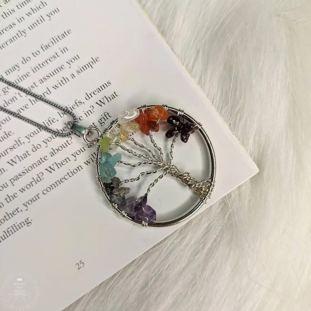 Tree of Life 7 Chakra Pendant