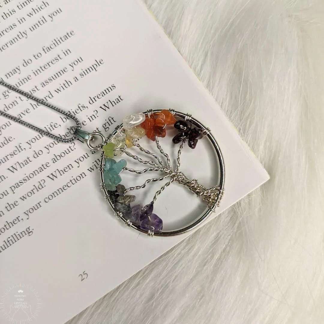 Tree of Life 7 Chakra Pendant