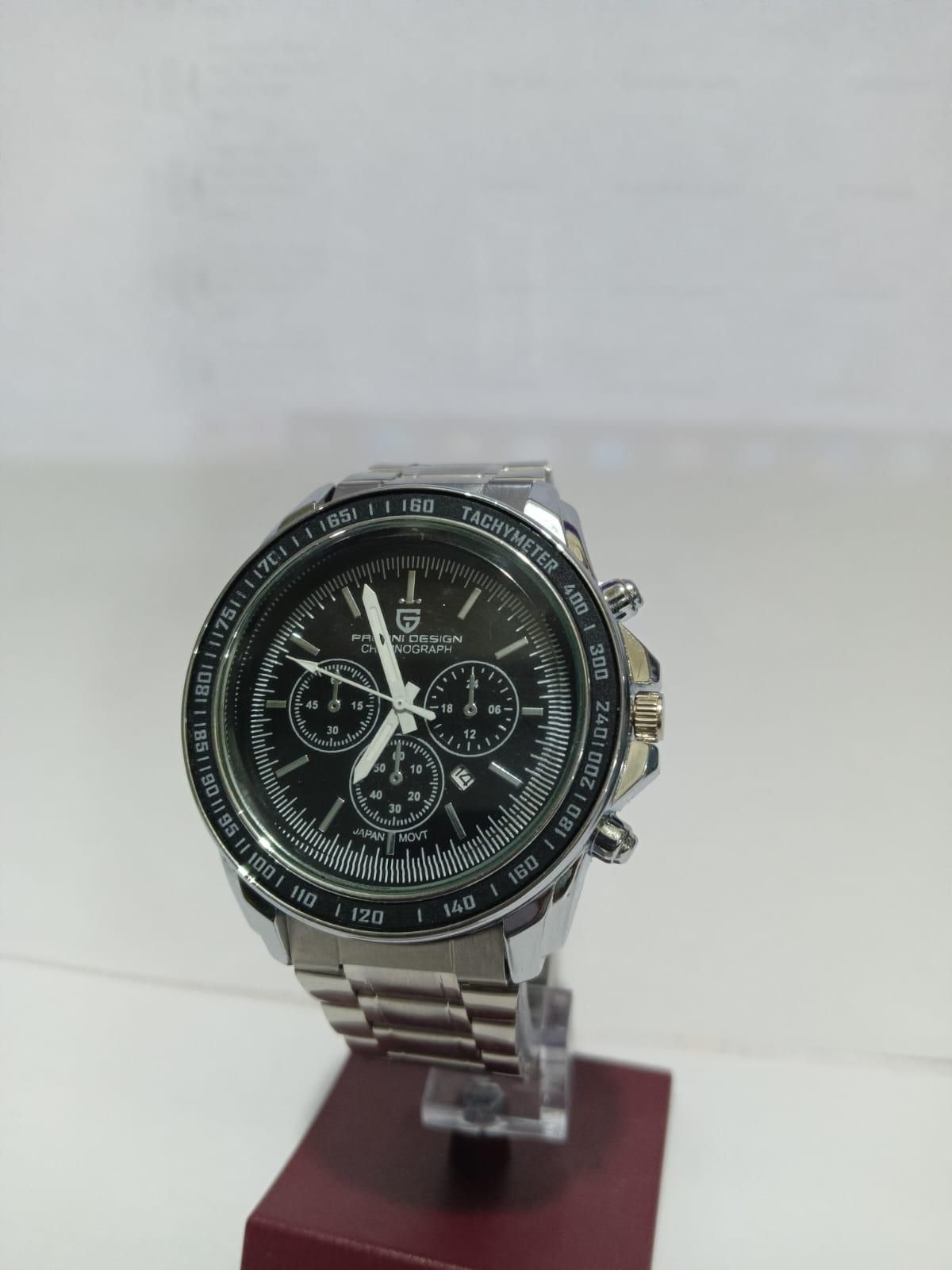 Men's Silver Steel Watch