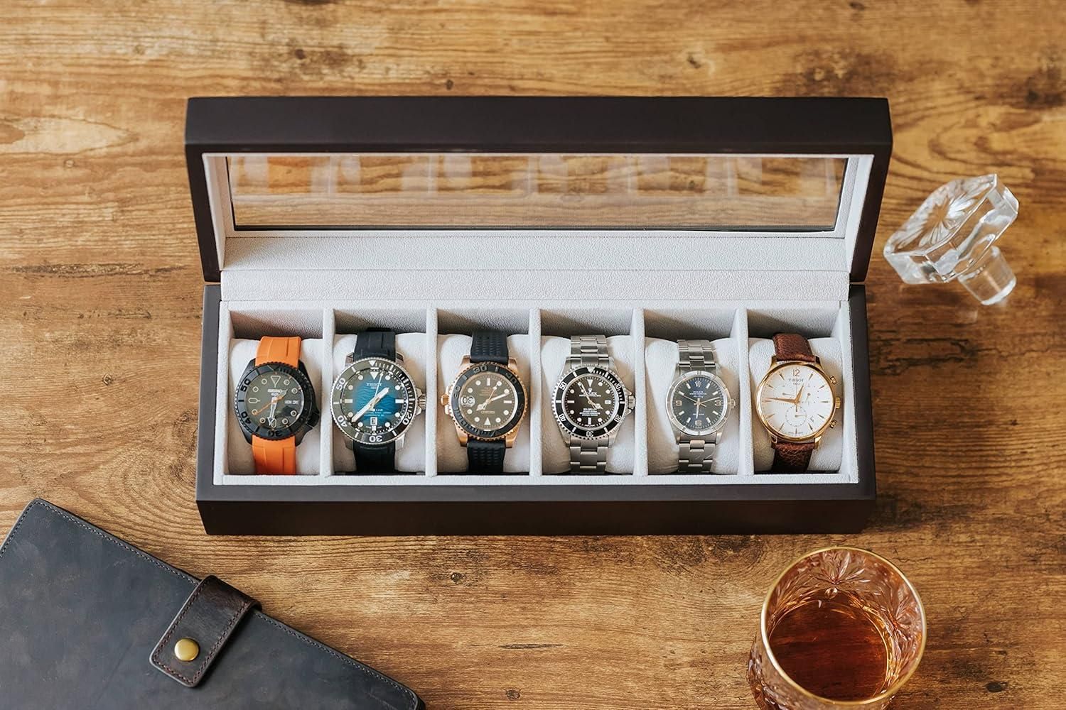 Wood Watch Box Organizer